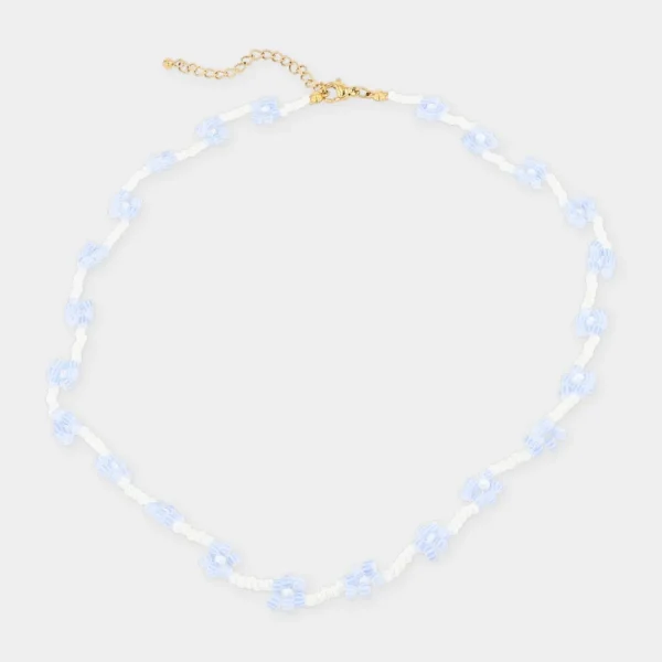 Halskæder*Winther Studio Flower Bead Halskæde Blå