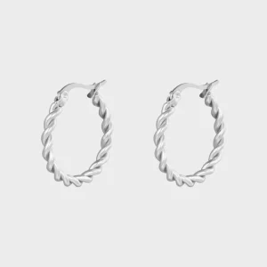 Øreringe | Archive Sale*Winther Studio Twined Hoops 2,2cm Sølv